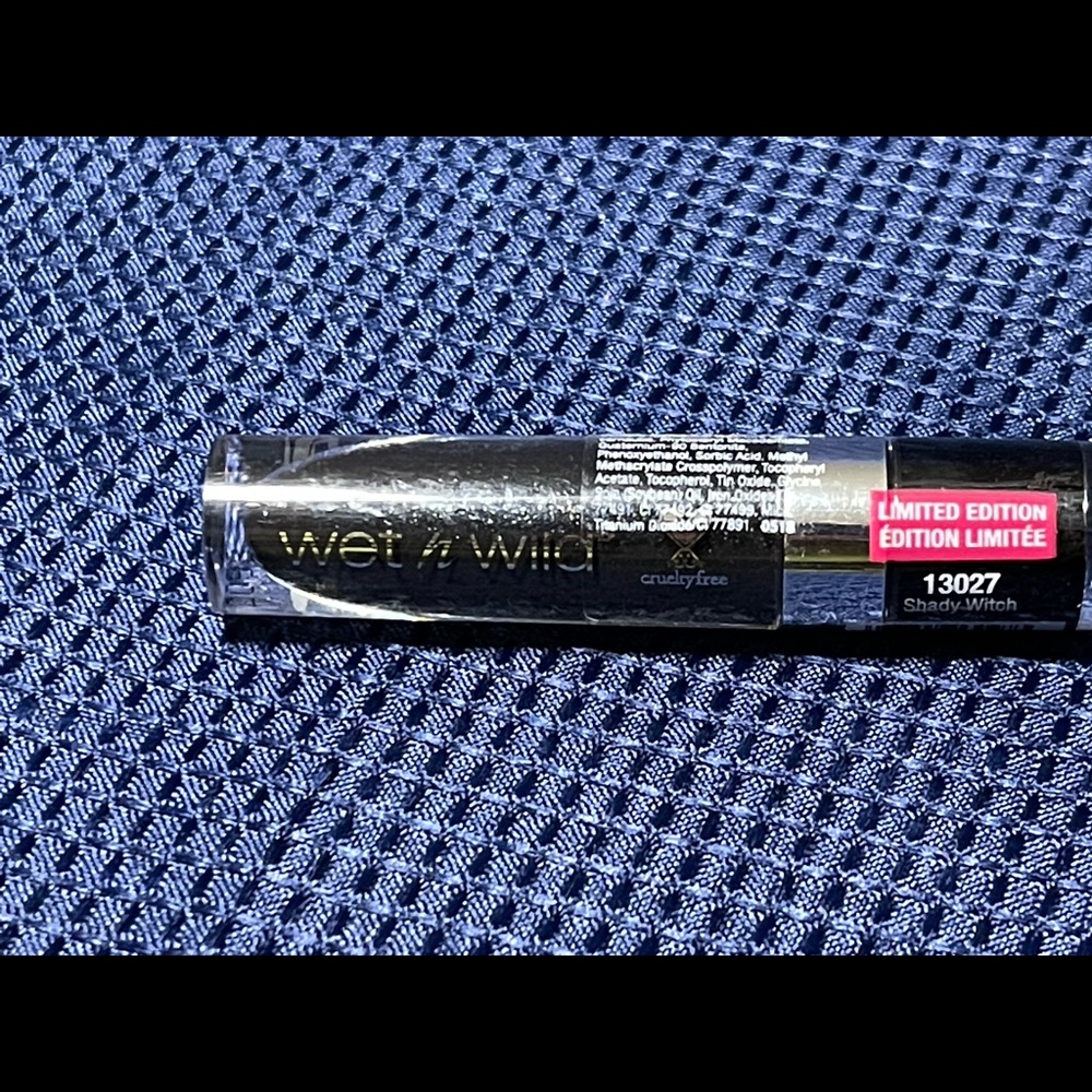 Wet n Wild Black Metallic Lipstick